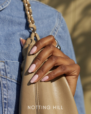 Sheer baby pink gel polish