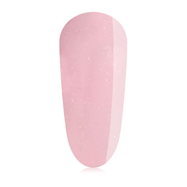 Glittery pink gel polish