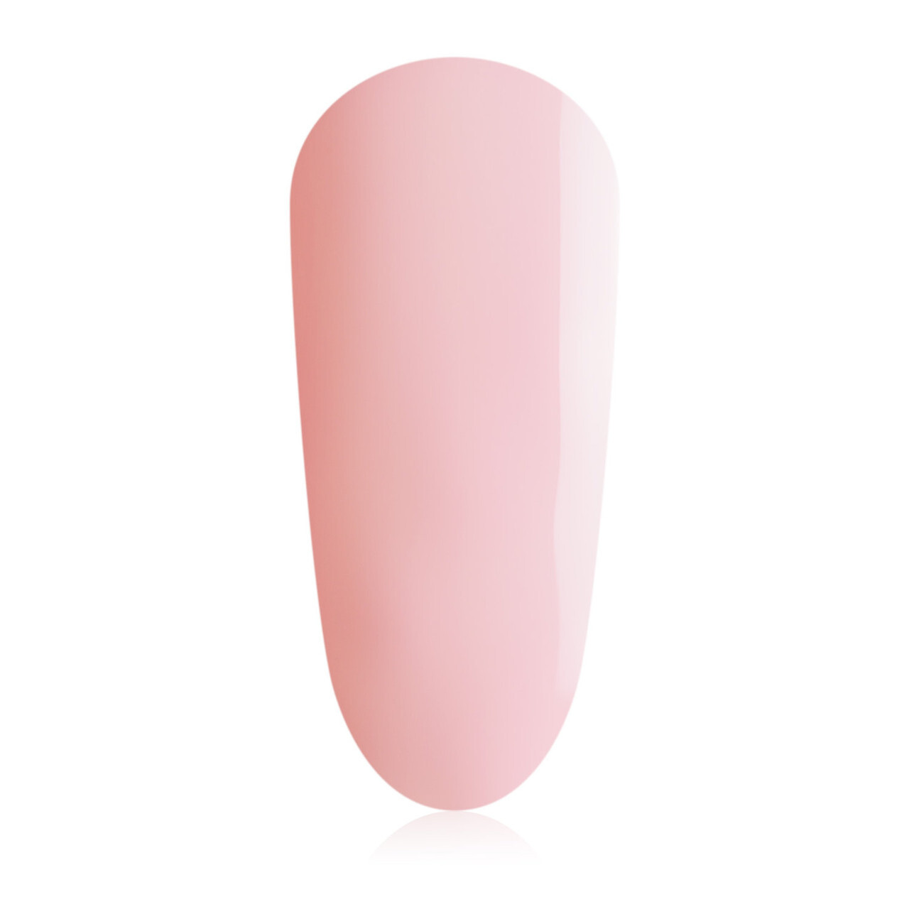 A soft pink blush nail gel.