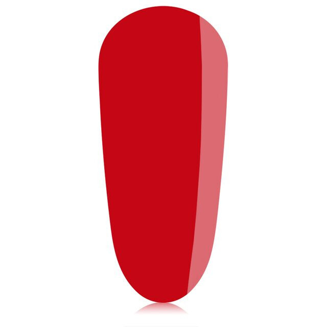 Bright red gel polish