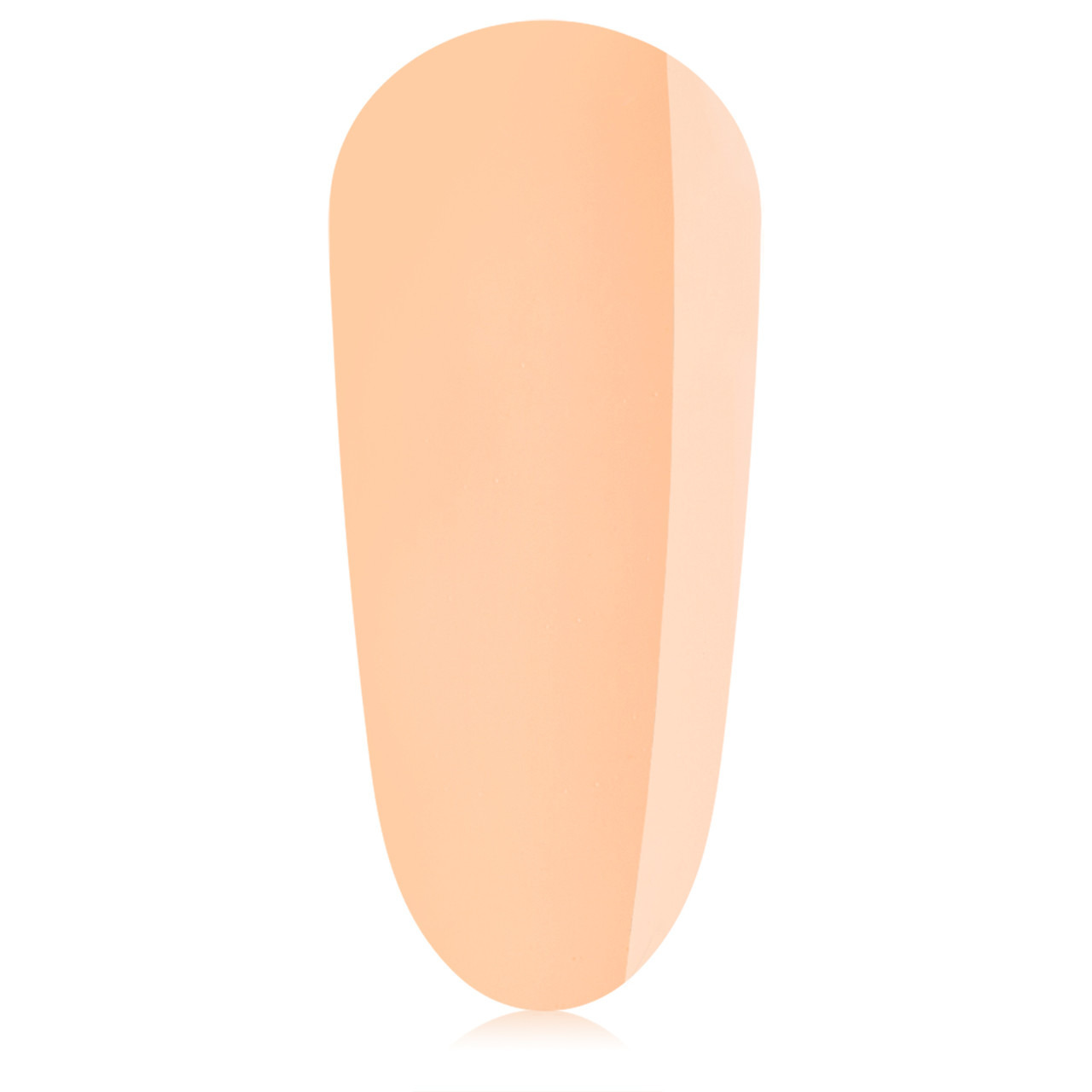 A soft sunset orange nail gel. 